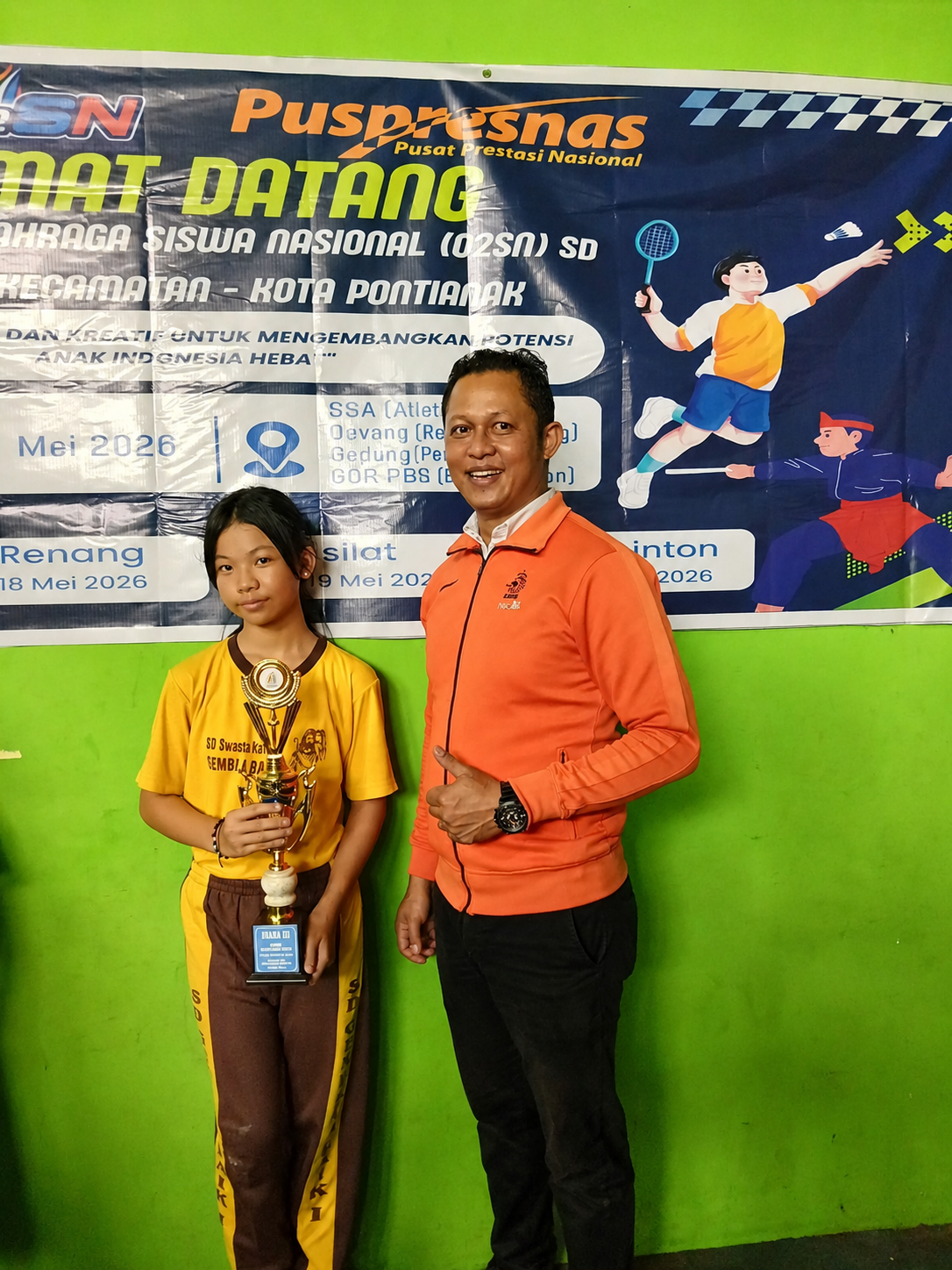 Semangat dan Sportivitas Mengantarkan Juara 3 O2SN Bulutangkis